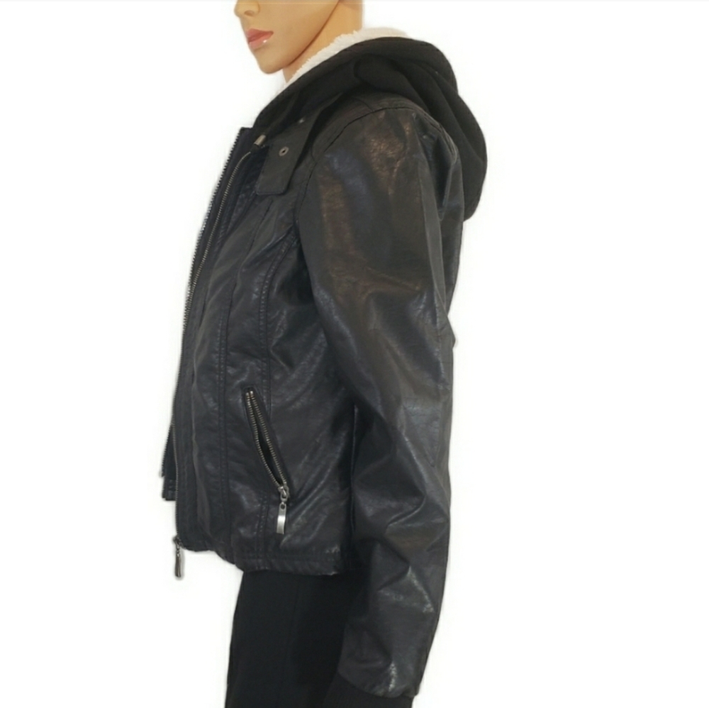 Ashley by 26 International Faux Leather Jacket